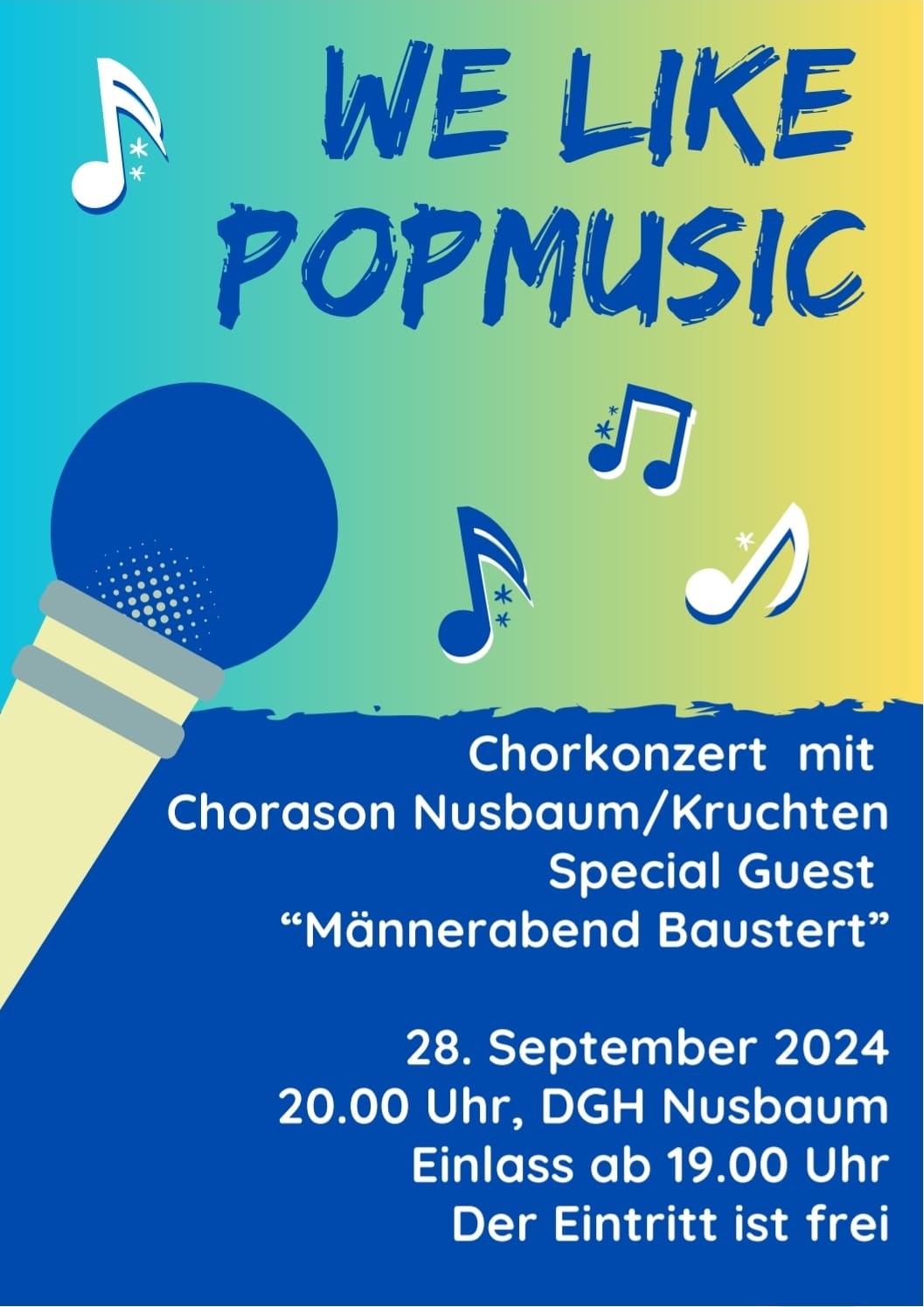 Nusbaum-Chorkonzert WE LIKE Popmusic